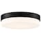 Access Lighting Roma, LED Flush Mount, Matte Black Finish, Opal Glass 20825LEDD-MBL/OPL - alternate 1